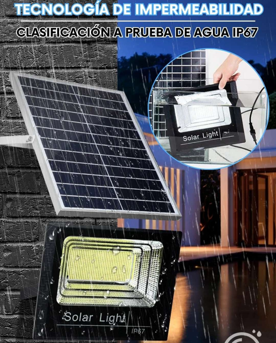 Foco reflector solar 200w-300w