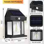 Aplique Solar tipo farol 2X1