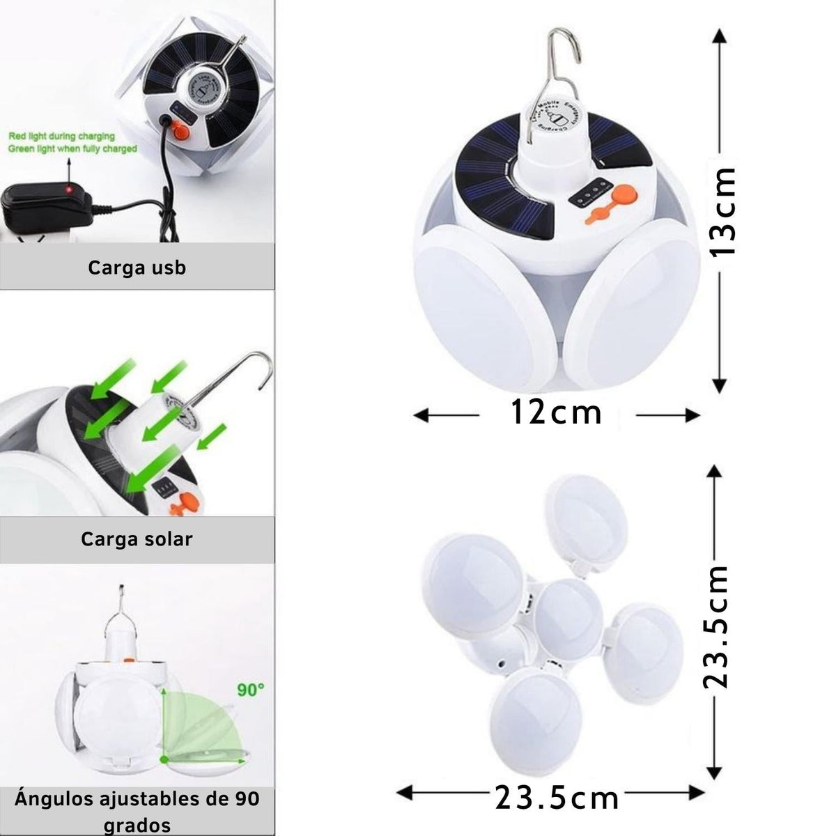 Lampara solar led